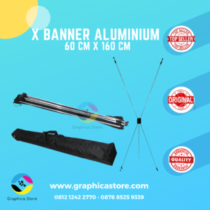 X BANNER ALUMUNIUM 60 CM X 160 CM
